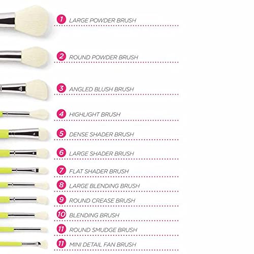BH STUDIO PRO Makeup Brush set, Colour Festival 12-Piece Brush Set - Image 3