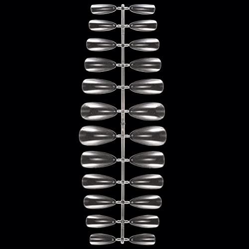 COSLUXE Fake Nails Nail Tips Acrylic, Soft Gel Press on Nails Full Cover Artificial Nails for Nail Salon DIY Nail Design Practice 240 - Image 2