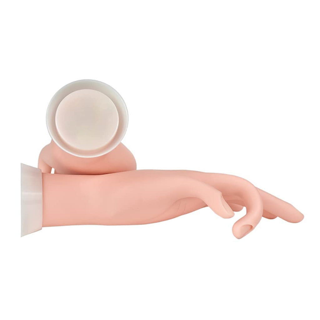 NAILWIND Practice Hand for Acrylic Nails, Fake Nail Hand Practice, Flexible Bendable Mannequin Rubber Hand, Manicure Hands Nails Art Hand Training Hand for Nail Practice 1-Pcs - Image 3
