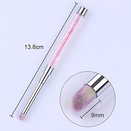 NAILWIND acrylic brush for nail art 1 Pc Gradient Pencil Nail Art Brush Drawing Rhinestones Acrylic Pink Handle Painting Pen Nail UV Gel Tips DIY Nail Art Tool - Image 5