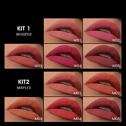 COSLUXE IMAGIC Professional Velvet-Matte, Long Lasting Matte Liquid Lipstick Kit Set (5.g, 02 - Maples) - Image 2