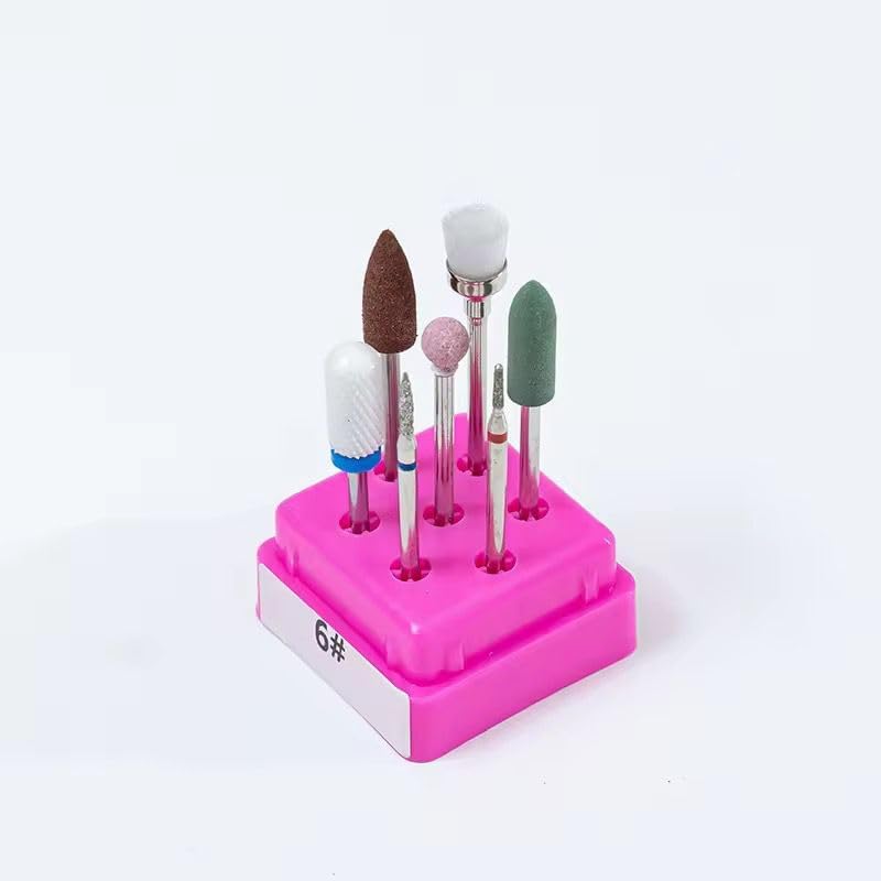 NAILWIND Nail Drill Bits Set, 3/32inch Professional Ceramic Safety Bits for Nail Drill, Diamond Cuticle Efile Nail Drill Bits, Remover Bits for Acrylic Gel Nail Tech Manicure Pedicure (3/32inch, 7, count) - Image 4
