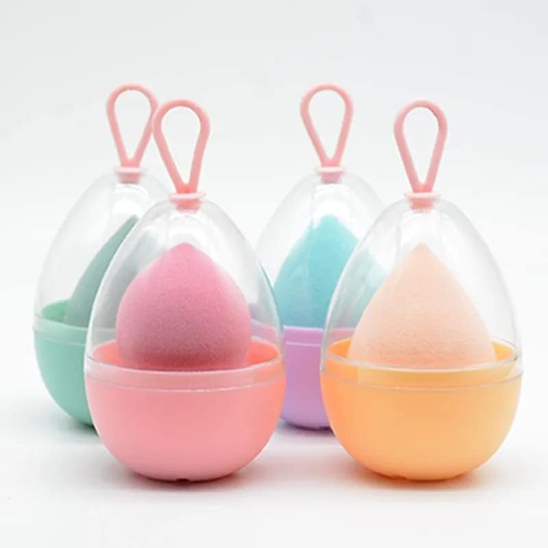 COSLUXE Makeup Sponge Holder Set Beauty Blender Sponge & Organizer Case Kit for Women Girls, (Multi-colored, 2 - Pcs)