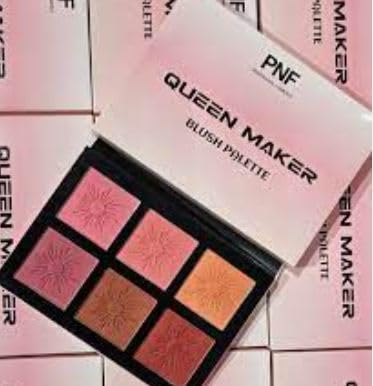 PNF PROFESSIONAL Queen Maker Blush Palette, 6 Matte Shades, Long-Lasting Pigment, Blusher Palette For Face Makeup 42.8g - Image 8