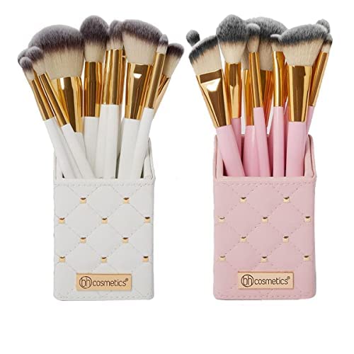 BH STUDIO PRO makeup brush set, Studded Elegance 12-Piece Brush Set (PINK)