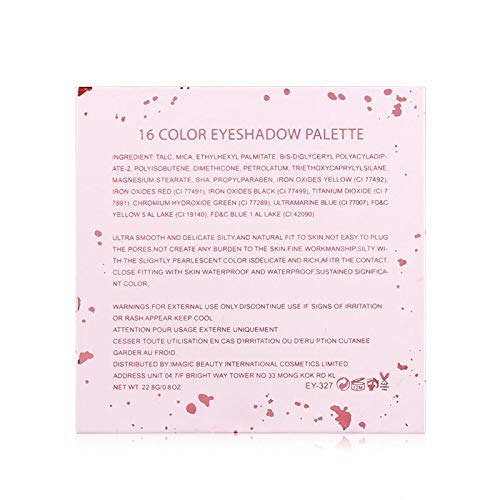 COSLUXE IMAGIC Professional Cosmetic Hereiam Style 16 Color Eye-Shadow Palette EY-327 - Image 7