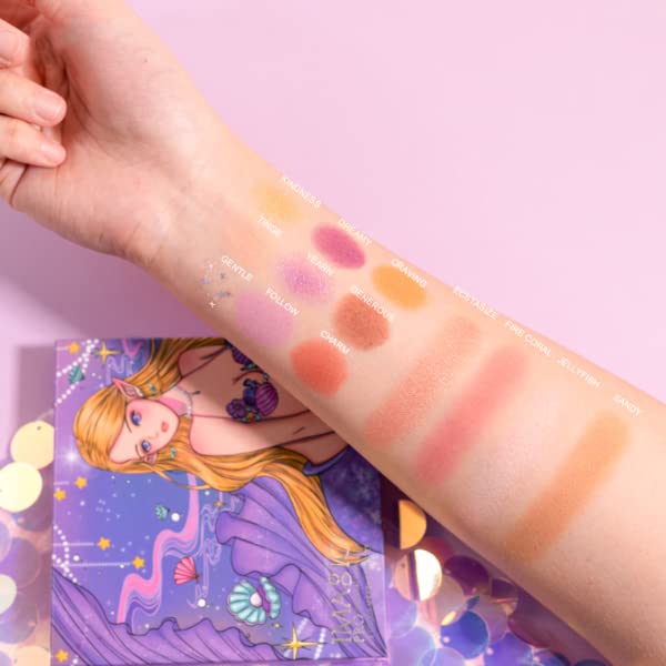 COSLUXE IMAGIC PROfessional COSMETIC THE MERMAID EYESHADOW PALETTE,MAKEUP, FACE PALETTE 15.8G - Image 3
