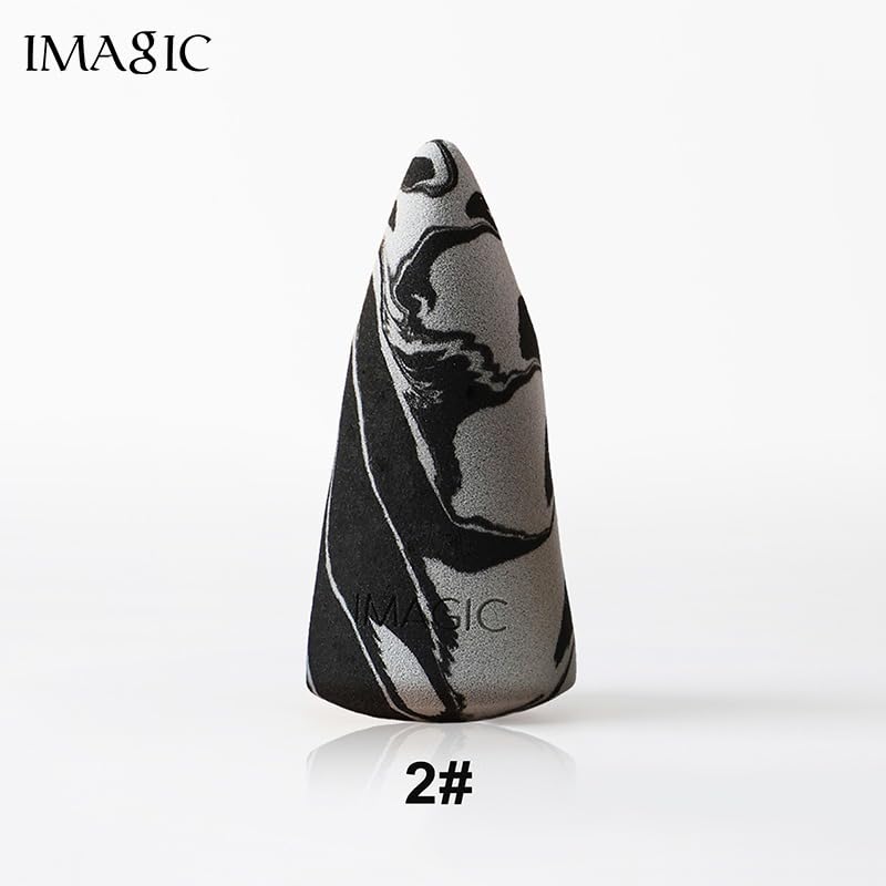 IMAGIC PROfessional Cosmetic Duo Color Top Hill Makeup Sponge Wet & Dry Use Soft Non-latex Material Puff (02) - Image 3