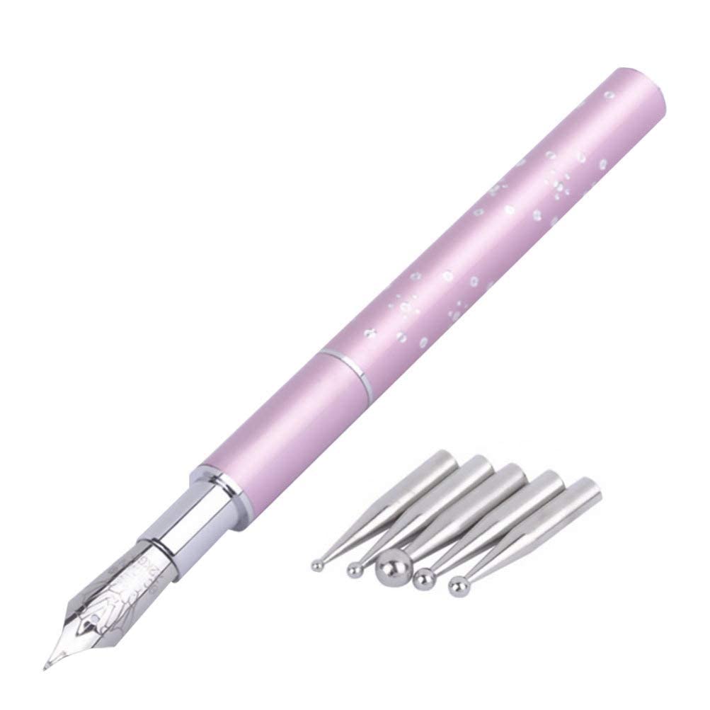 NAILWIND Nail Art Paint Pen , Diamond Crystal Dotting Fountain Pen Brush with Replacement, Accessories Manicures Painting Pens Nail Art Tool Paintbrush Manicure Supplies nail dotting tool,nail pen,nail design tools - Image 3