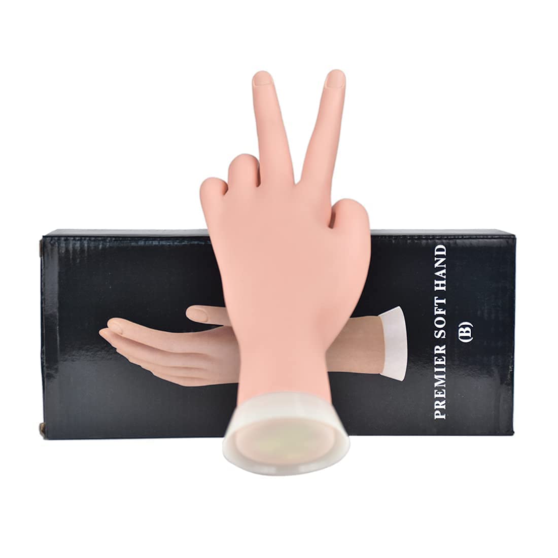 NAILWIND Practice Hand for Acrylic Nails, Fake Nail Hand Practice, Flexible Bendable Mannequin Rubber Hand, Manicure Hands Nails Art Hand Training Hand for Nail Practice 1-Pcs - Image 4