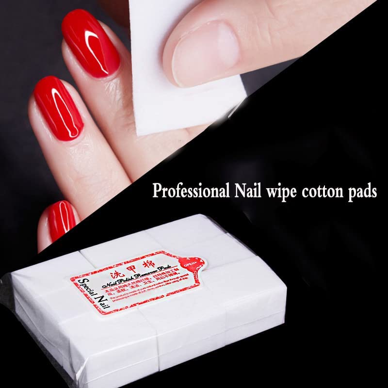 NAILWIND Nail Cotton Pads 1000 Pcs - Lint Free Gel Nails Polish Removers Cotton Pad Eyelash Extension Glue Cleaning Wipes, Nails Wipes Nails Art Gel Polish Remover Cotton Pads - Image 5
