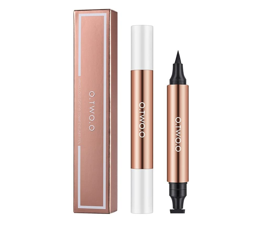 O TWO O Liquid Eyeliner, Cat Eyes Stamp Eyeliner Pen, Waterproof Fast Dry Double-ended Eye Liner For Women girls - Image 7