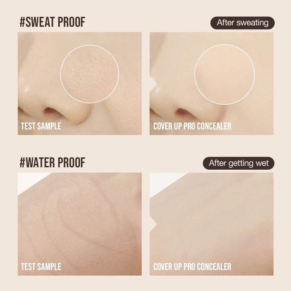 My Colors X Cover Up Pro Concealer | Cream Natural Concealer | 3 In 1 Concealer Palette Full Coverage | Hides Blemishes, Flaws & Dark Circle | Long-Lasting, 15g - Image 3