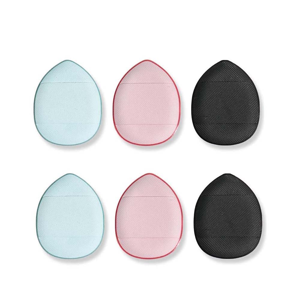 COSLUXE Mini Finger Powder Puff 4 pcs Finger Makeup finger beauty blender Sponges, Mini Soft Cosmetic Finger Puff, Perfect for Foundation, BB Cushion, Cream, Concealer - Image 6