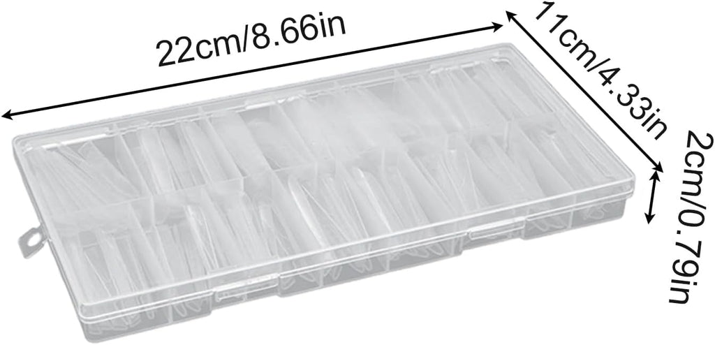 NAILWIND 180 PCS Sandwich Nail Dual Forms, Nail Extension Kit for Beginner & Professional, 15 Sizes /12pc Dual Form for Polygel and Builder Gel, Salon and Home DIY Nail Art Tools (1 - F39 - F47X) - Image 9