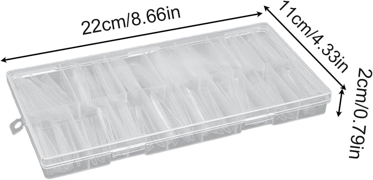 NAILWIND 180 PCS Sandwich Nail Dual Forms, Nail Extension Kit for Beginner & Professional, 15 Sizes /12pc Dual Form for Polygel and Builder Gel, Salon and Home DIY Nail Art Tools (1 - F39 - F47X) - Image 9