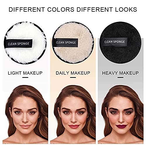 Cosluxe Makeup Remover Pads, 2 pcs Reusable makeup remover pads, Multi-functional Soft Fiber, Facial Cleansing Pads for Face Makeup I Perfect for Chemical Free Removal of Eye Makeup - Image 2