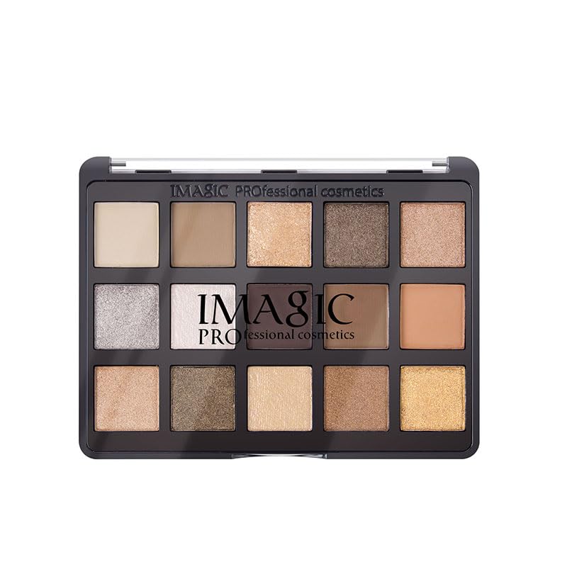 IMAGIC 15 Color Uitality Eyeshadow Palette, Eyeshadow Matte Shimmer Finish Make up Palette Highly Pigmented - Multicolor 15x1.2g - Image 5