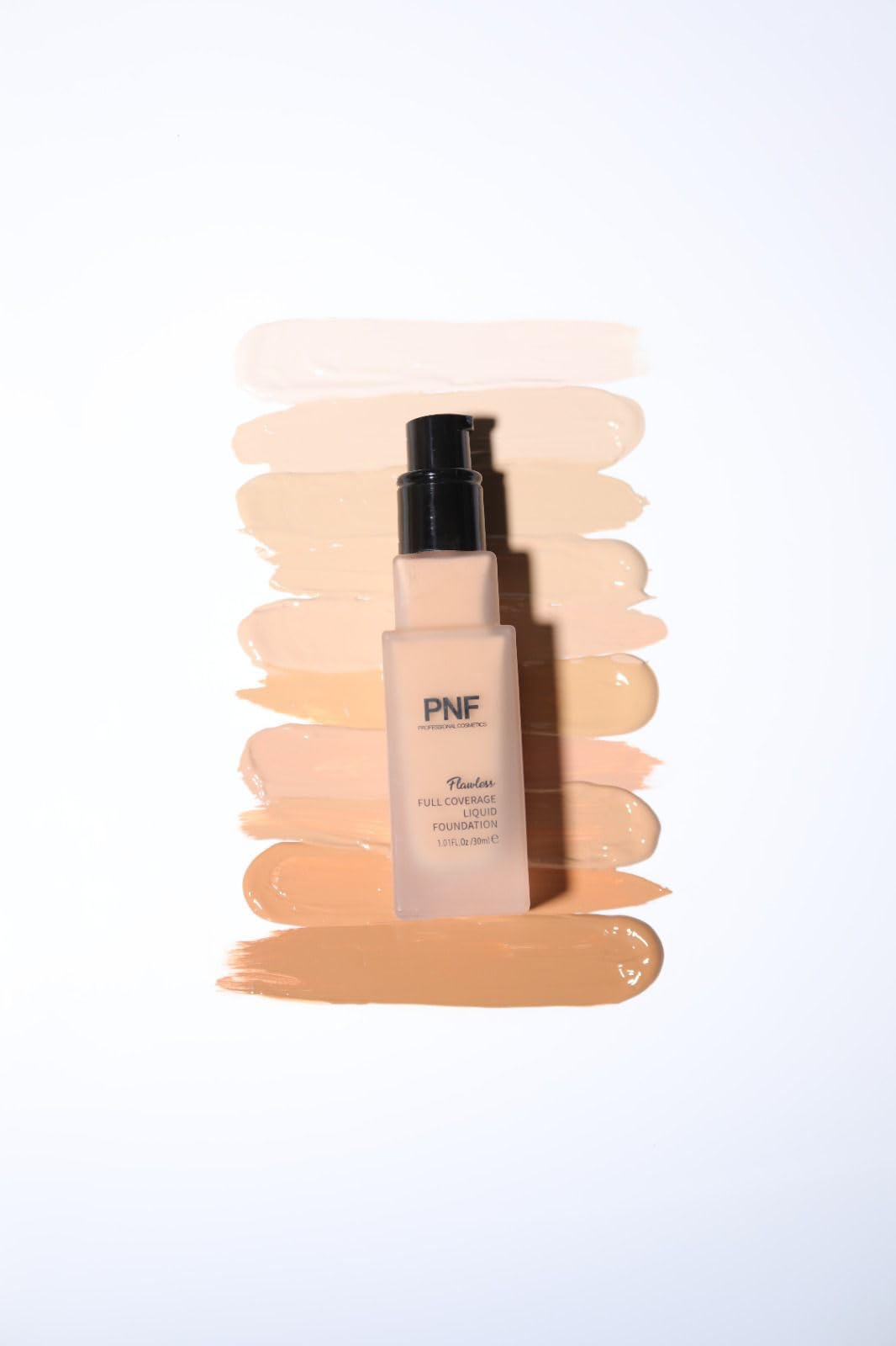 PNF PROFESSIONAL Flawless Finish Foundation | Full Coverage Liquid Foundation | Long Lasting, Waterproof | Buildable Full Coverage | Lightweight | Easy to Blend | 30ml (GOBI, 30ml) - Image 9