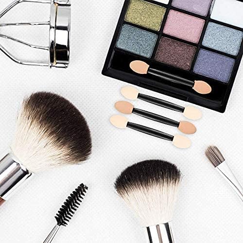 COSLUXE Eyeshadow Applicators, 30 pcs Disposable Double Sided Oval Eyeshadow Brush Sponge Applicator Disposable Eye shadow Brush Eye shadow Sponge Eye Makeup - Image 2