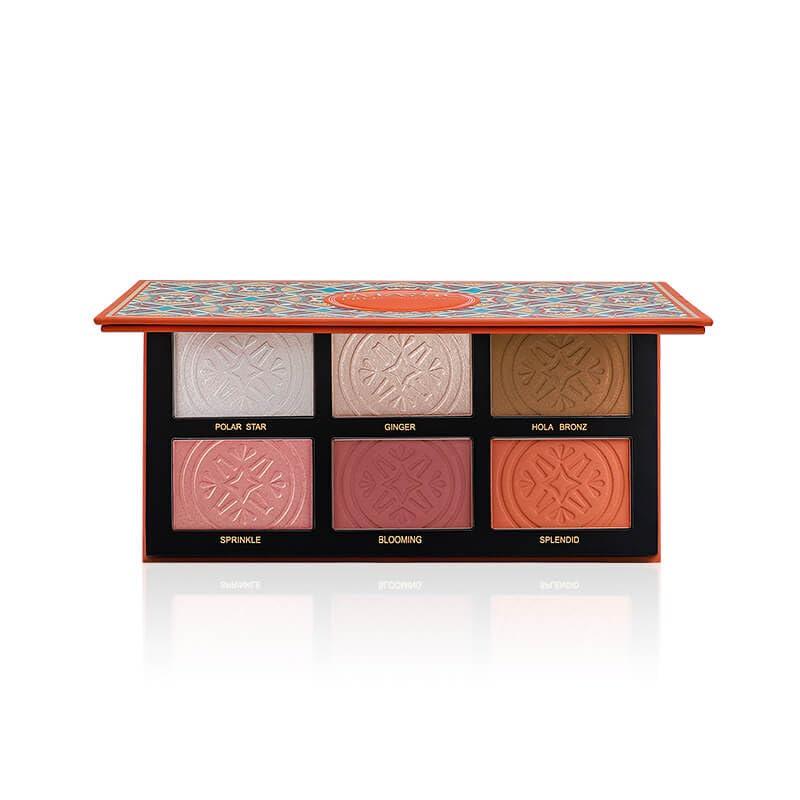 IMAGIC PROfessional Comprehensive Face Palette for women Girls, 6 COLOR HIGHLIGHT,BLUSH AND CONTOUR PALETTE 24g