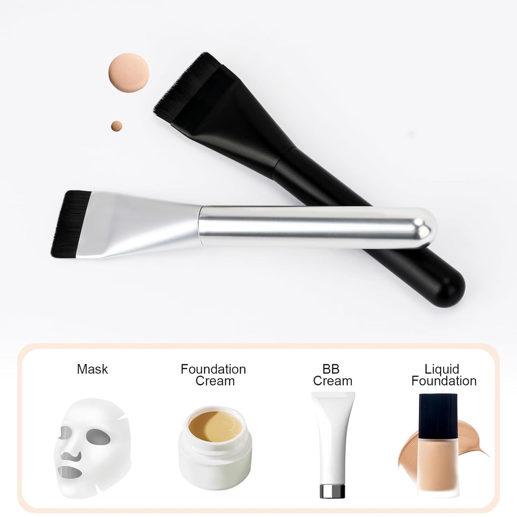 COSLUXE Flat Foundation Brush,Flat Head Foundation Brush for Liquid Makeup, Foundations' Brush Set for Liquid, Cream Foundations Concealer Brush Makeup Brushes (1 - Pcs) - Image 8
