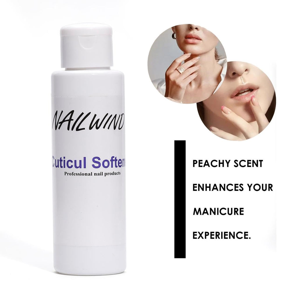 NAILWIND Cuticle Softener, Cuticle Softener for Nails, Professional Nail Care with Lanolin for Brittle Hang Nails, Hydrating, Moisturizing, Dry Cuticles,100ml - Image 2