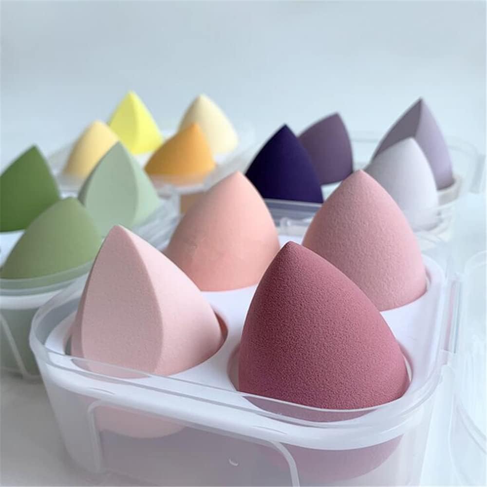 My Colors Beauty Blender Sponge in A Storage Box,4 Pcs IN BOX Multicolour Makeup Cosmetic Puff Makeup Sponge With Storage Box Foundation Powder Sponge Beauty Tools Women Makeup Accessories - Image 9