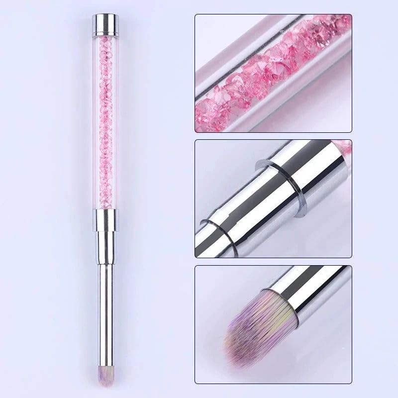 NAILWIND acrylic brush for nail art 1 Pc Gradient Pencil Nail Art Brush Drawing Rhinestones Acrylic Pink Handle Painting Pen Nail UV Gel Tips DIY Nail Art Tool - Image 3