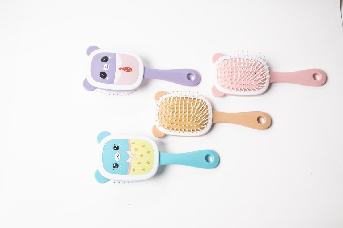 COSLUXE x Hair Brush, Rectangular Detangle Hair Brush Comb for Girls, Women Kids/Hair Comb - Girls Gifts - 1pcs Bear- Rectangular, 1 - Image 5