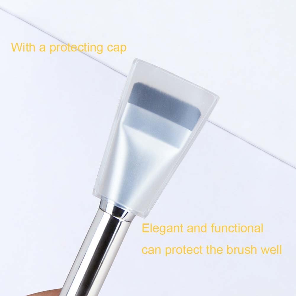 COSLUXE Flat Foundation Brush, Flat Head Foundation Brush for Liquid Makeup, Foundations' Brush Set for Liquid, Cream Foundation's Concealer Brush's Makeup Brushes 2 - Pcs - Image 4