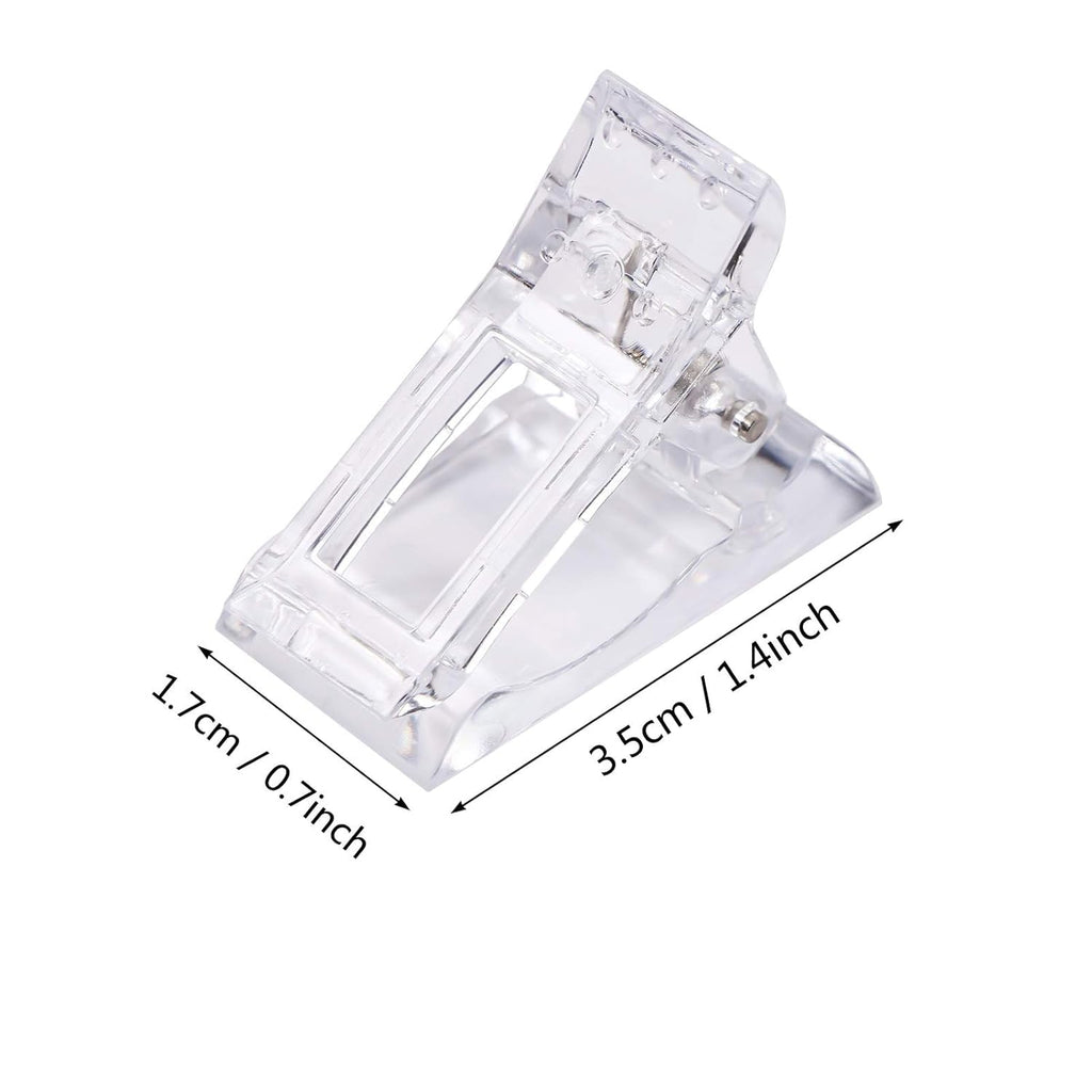 NAILWIND 5 PCS Nail Tips Clips for Polygel Nail Forms, Nail Tips Clips Kit for Polygel Nail Clip, Clear Nail Tips Clip for Polygel Nail Kit with 1 False Nail Tip Trimmer - Image 8