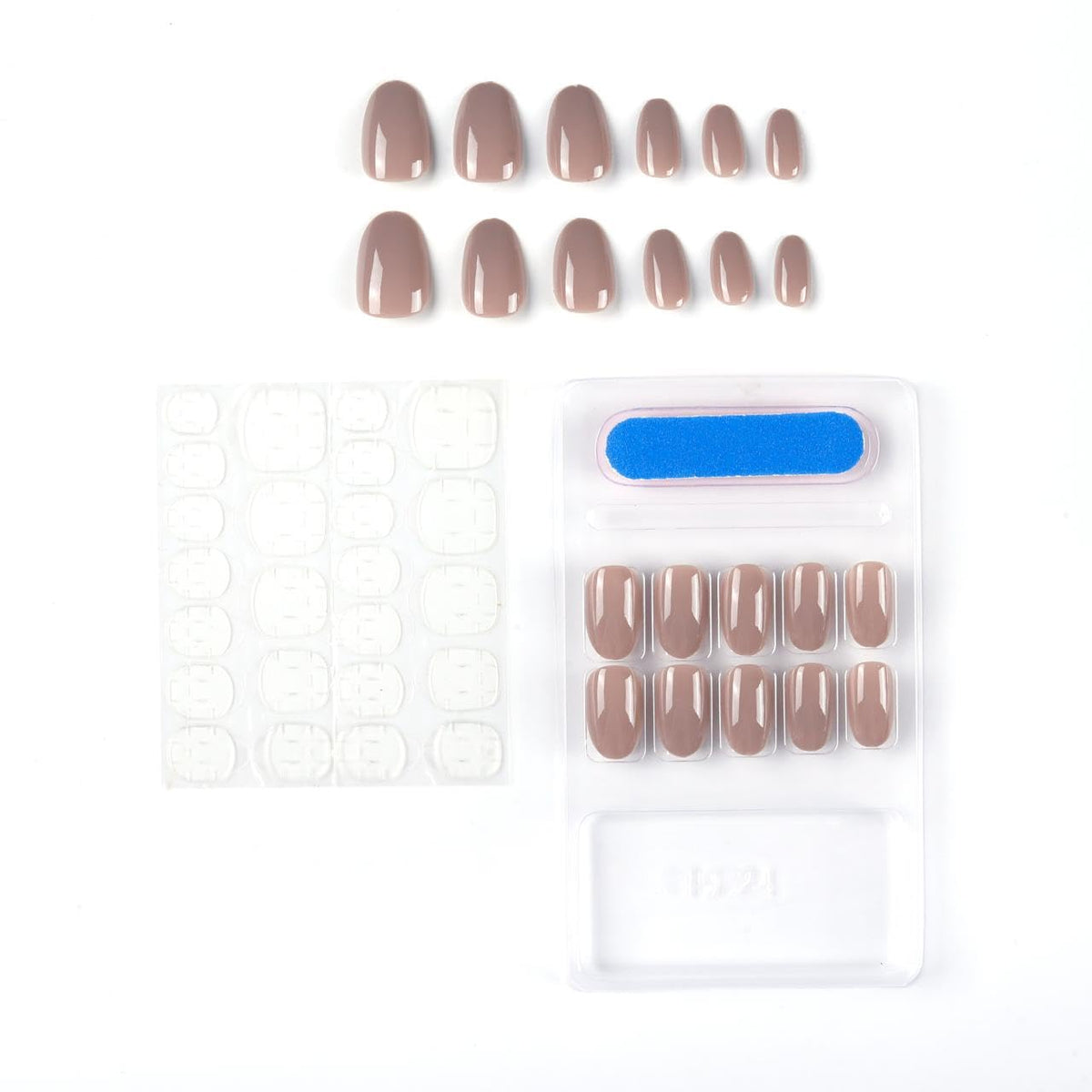NAILWIND 24 Natural French Short False Nails Acrylic Full Cover Nails,Natural Fake Nails Delicate & Comfortable for Women and Girls (N03, 24 Count -Pack of 1) - Image 3