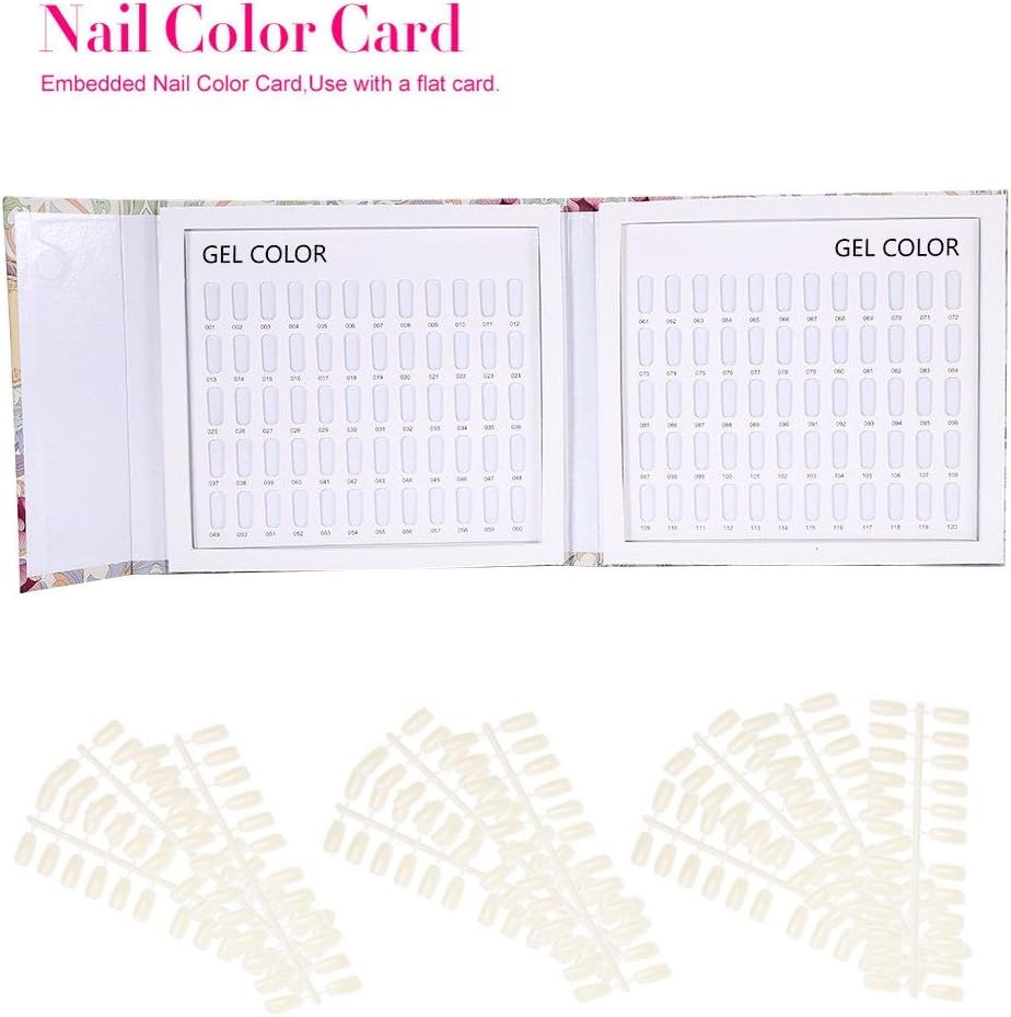 NAILWIND Nail Display Book, Nail Art Display Chart, Nail Art Colour Chart, Nail Swatches Nail Color Display Chart Book Nail Polish Gel Color Display Card Nail Art Showing Board (120 - COLORS) - Image 6