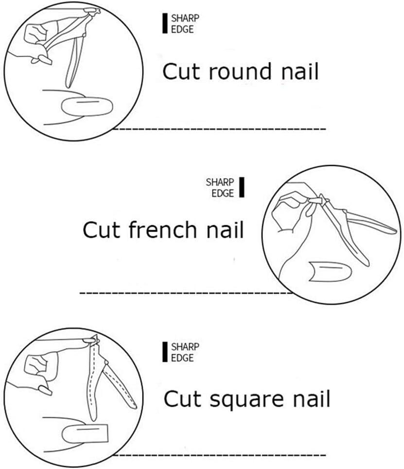 NAILWIND Acrylic Nail Clipper, 1 Pcs Professional Gel False Nails Tips Cutter, Fake Nail Clippers, Cutter Trimmer Stainless Steel Manicure Nail Art Tools (SILVER) - Image 9