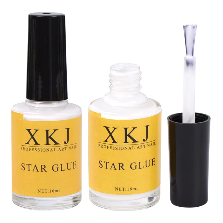 NAILWIND Nail Art Foil Glue Gel for Foil Stickers Star Glue, Nail Art Glue, for Foil Sticker Nail Transfer Tips Decorations Adhesive White 16 ML/Bottles 1 - Image 8