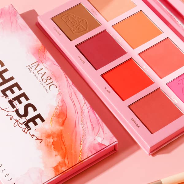 COSLUXE IMAGIC PRO CHEESE PROFESSION 8 COLOR CONTOUR & BLUSH PALETTE 32.8g - Image 4