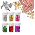 NAILWIND foil paper for nail art | nail art foil paper | 6Pcs Foil Flakes for Resin | for Nails, Painting, Crafts, Slime and Resin Jewelry Making