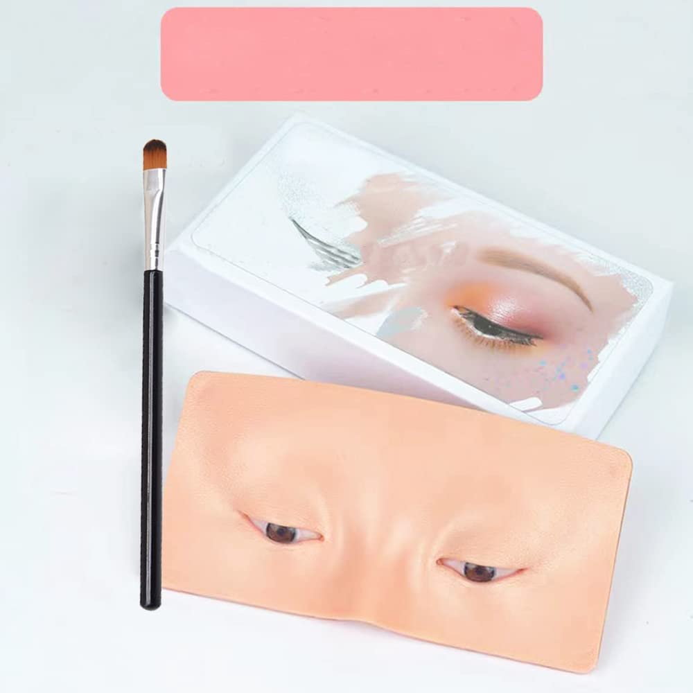COSLUXE Makeup Practice Face Board face dummy Silicone Makeup Face Practice Skin Board,for Makeup Practice Mask Skin Face Eye Makeup Practice for Beginner Makeup Artist The Perfect Makeup SKIN, 1 - Pcs - Image 6