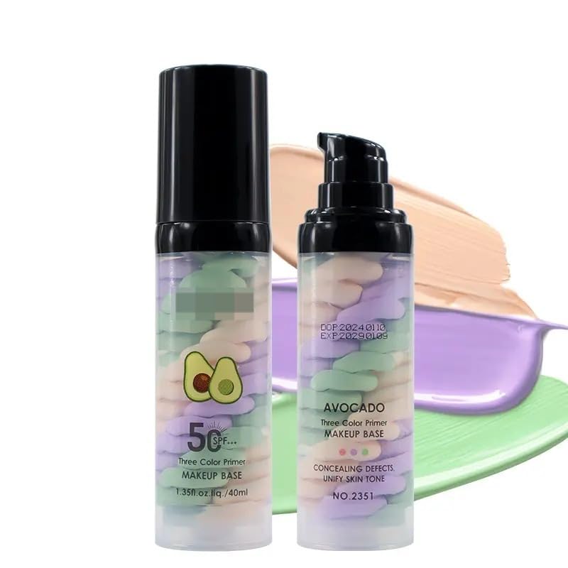 My Colors Avocado 3 in 1 Matte Primer - Pore Minimizing, Long-Lasting Makeup Base 40ml - Image 2