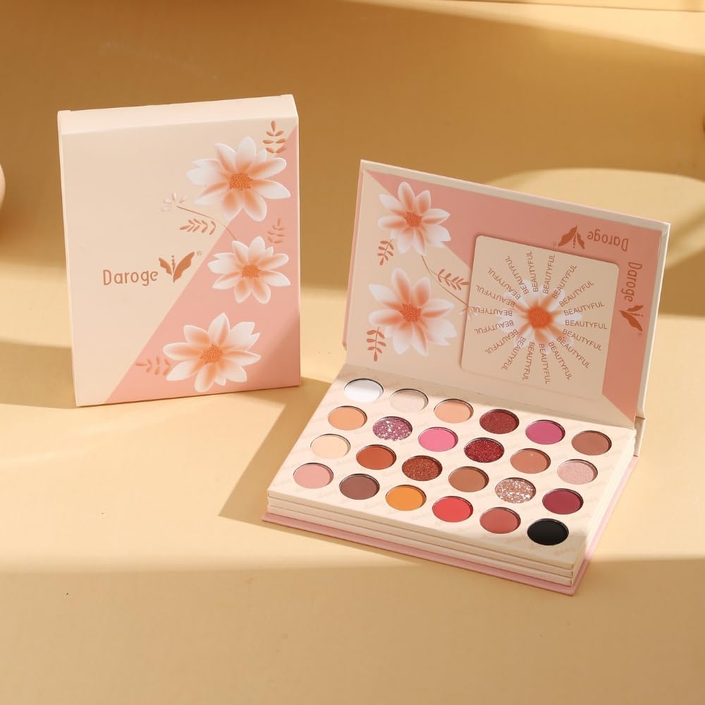 COSLUXE x Daroge Blusher Palette, All In 1 Make Up Eyeshadow Highlight Blush Palette - Long Wearing Highly Pigmented Glitter Makeup Palette For Women Girls 106g - Image 3