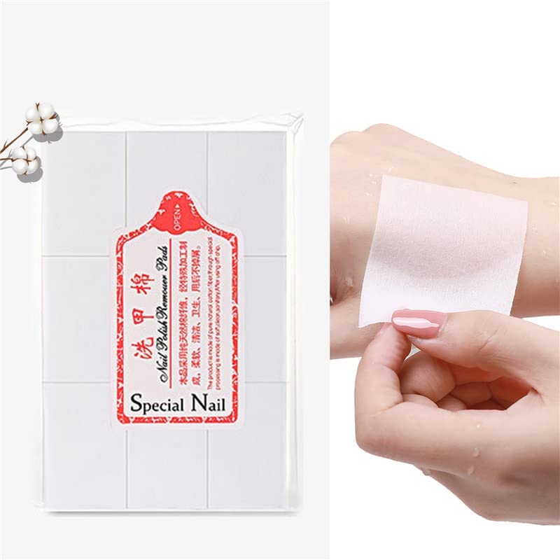 NAILWIND Nail Cotton Pads 1000 Pcs - Lint Free Gel Nails Polish Removers Cotton Pad Eyelash Extension Glue Cleaning Wipes, Nails Wipes Nails Art Gel Polish Remover Cotton Pads - Image 8