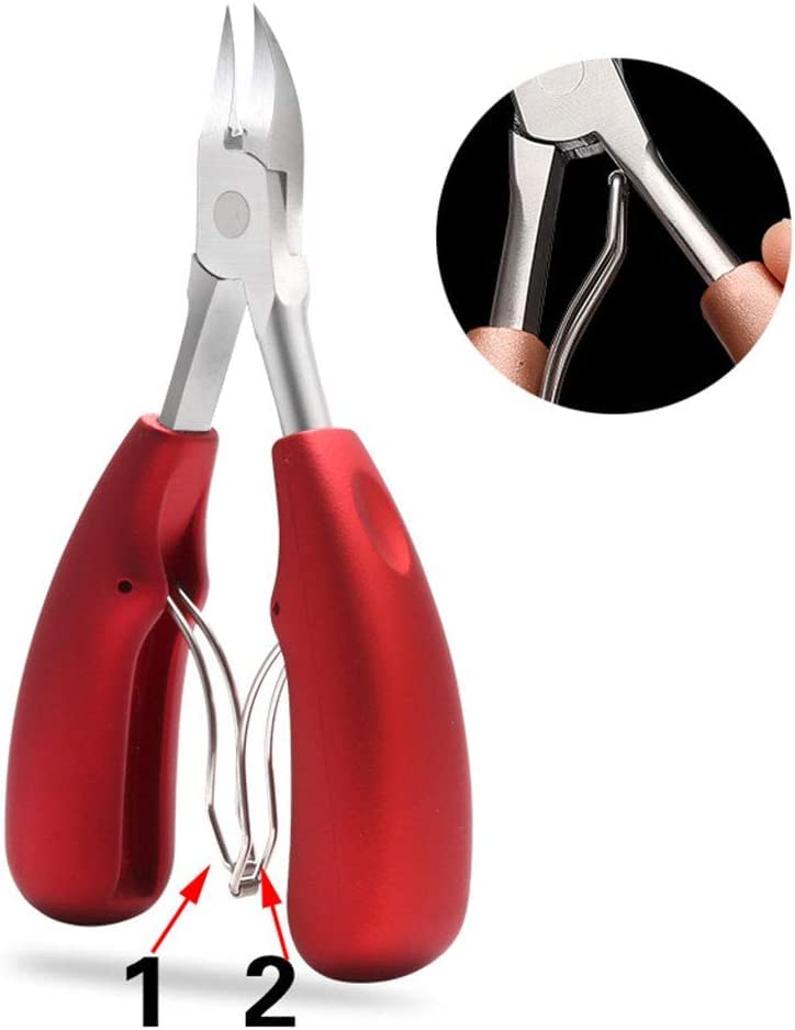 COSLUXE Toenail Clippers, Professional Thick & Ingrown Toe Nail Clippers for Men & Seniors, Pedicure Clippers Toenail Cutters, Super Sharp Curved Blade - Image 5