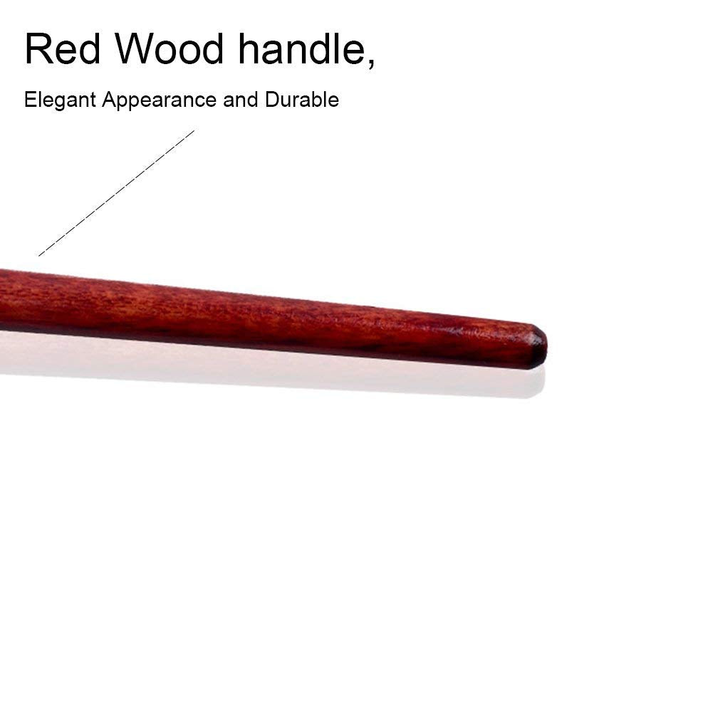 NAILWIND ombre brush for nail art, Nail Ombre Gradient Brush With Red Wooden Handle Nail Drawing Brush Uv Gel Design Builder Painting Pen 1 Pcs - Image 4