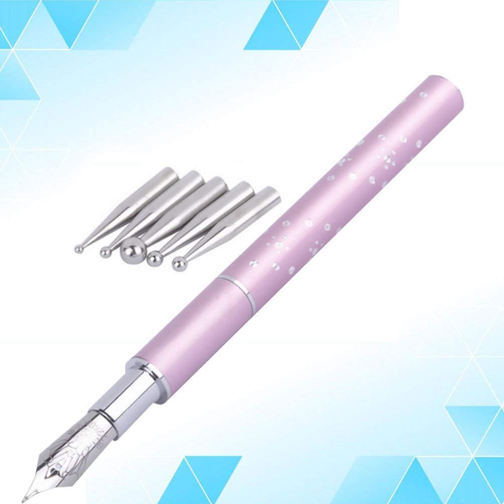 NAILWIND Nail Art Paint Pen , Diamond Crystal Dotting Fountain Pen Brush with Replacement, Accessories Manicures Painting Pens Nail Art Tool Paintbrush Manicure Supplies nail dotting tool,nail pen,nail design tools - Image 2