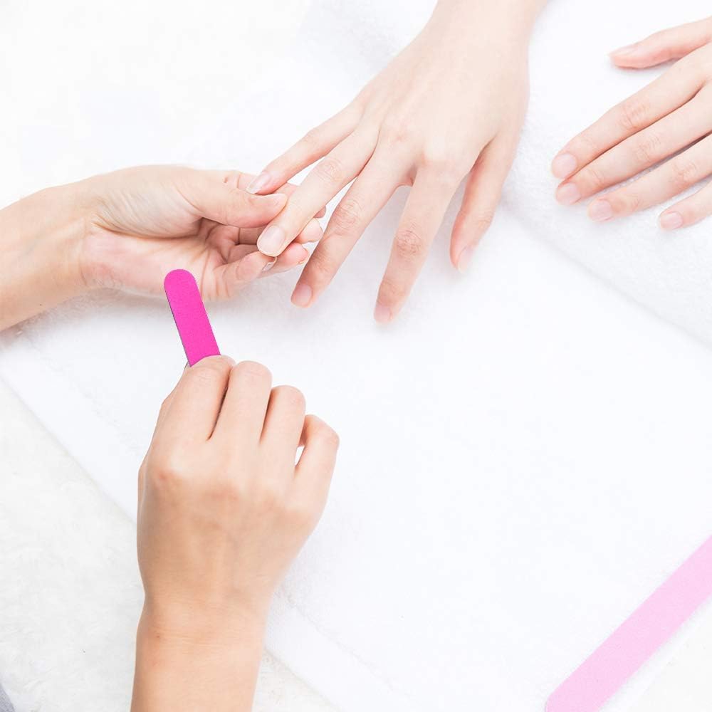 Nailwind Mini Files 100pcs Nail File Set Disposable Mini Nail File, Professional Care Mini Nail Files Double Sided Emery Board Buffer Set Grit Double Sided Emery Board for Manicure, Nail Studio, Home - Image 4