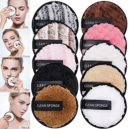 Cosluxe Makeup Remover Pads, 2 pcs Reusable makeup remover pads, Multi-functional Soft Fiber, Facial Cleansing Pads for Face Makeup I Perfect for Chemical Free Removal of Eye Makeup - Image 8
