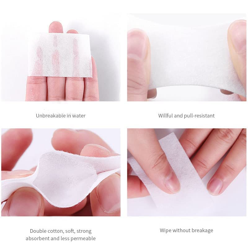 NAILWIND Nail Cotton Pads 1000 Pcs - Lint Free Gel Nails Polish Removers Cotton Pad Eyelash Extension Glue Cleaning Wipes, Nails Wipes Nails Art Gel Polish Remover Cotton Pads - Image 4