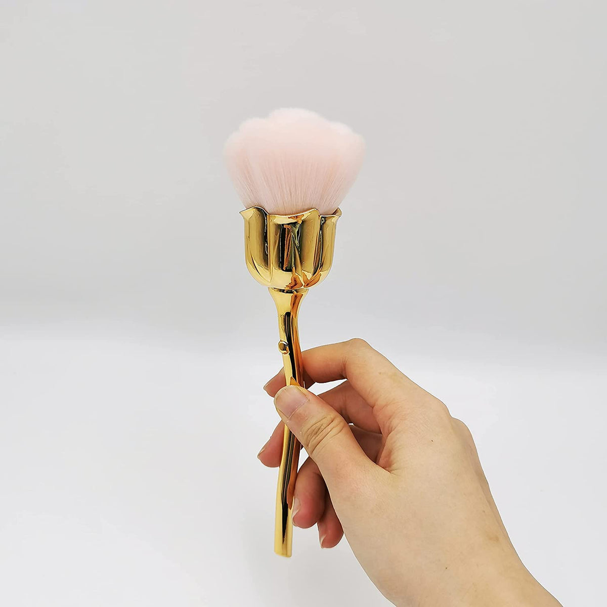 NAILWIND Nail Art Dust Powder Remover Brush | Rose Brushes | Pink Rose Soft Brush | Acrylic Nail Arts Manicure Dust Cleaner Brush | for Nail Trimming Cleaning | Makeup Brush Tools - Image 9