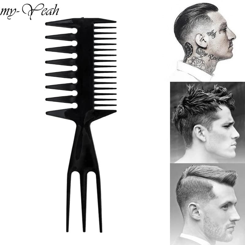 My Colors Hair Styling Comb Set,10 PCS Hair Stylists Professional Styling Comb Set Variety Pack Great for All Hair Types & Stylesfor Women Men Kids - 10 PCS OF 1 SET, BLACK - Image 5